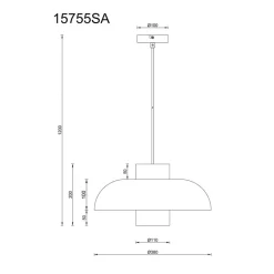 Globo Pendellamper > Lowe pendellampe, sandfarvet mat, Ø 38 cm, metal