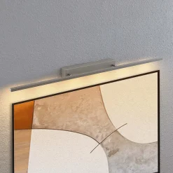 Gang|Væglamper ^ Lucande Alexis LED-gallerilampe 118 cm, mat nikkel