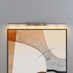 Gang|Væglamper ^ Lucande Alexis LED-gallerilampe 118 cm, mat nikkel