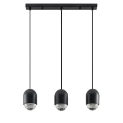 Pendellamper ^ Lucande Amielle pendellampe, 3 lyskilder, sort