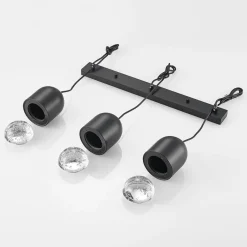 Pendellamper ^ Lucande Amielle pendellampe, 3 lyskilder, sort