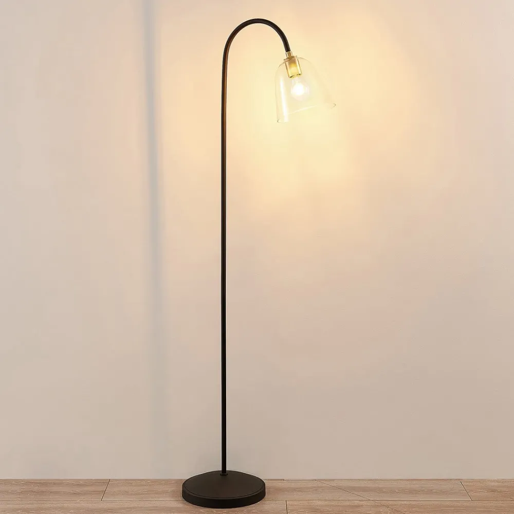 Lucande Gulvlamper|Gulvlamper > Anjita gulvlampe, glasskærm