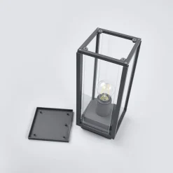Lucande Terrassebelysning|Sokkellamper > Annalea sokkellampe, 35 cm, antracit, IP54