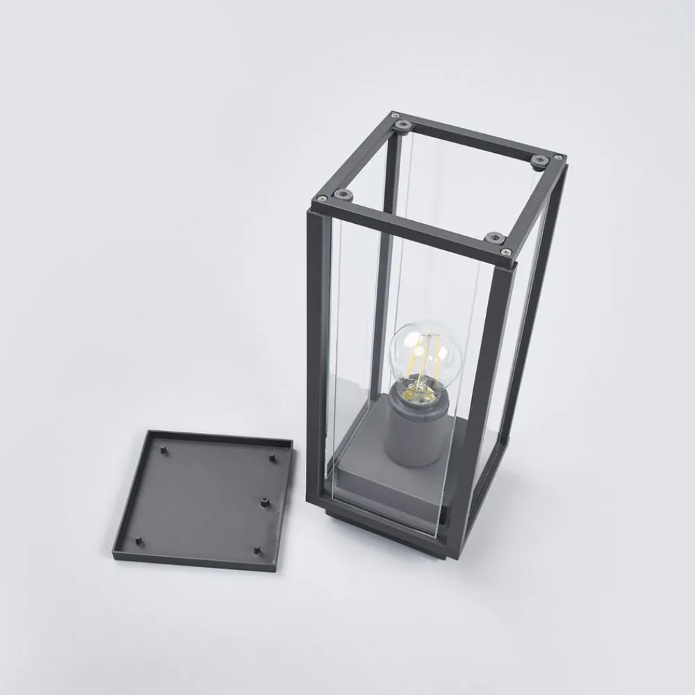 Lucande Terrassebelysning|Sokkellamper > Annalea sokkellampe, 35 cm, antracit, IP54