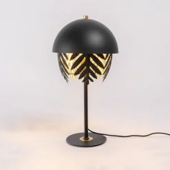 Lucande Bordlamper > Aparas bordlampe bladlook, sort-guld