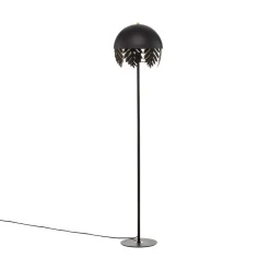Lucande Gulvlamper > Aparas gulvlampe, bladlook, sort-guld