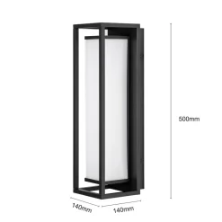 Lucande Terrassebelysning|Væglamper > Banetti udendørs LED-væglampe, 50 cm