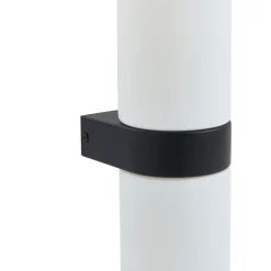 Væg- Og Spejllamper|Væglamper ^ Lucande Basolo væglampe til badeværelset, sort, højde 31,5 cm, glas