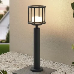 Lucande Gadebelysning > Berenike 60 cm vejlampe, mørkegrå, metal, GX53