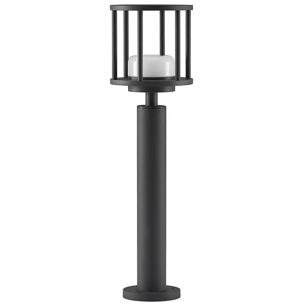 Lucande Gadebelysning > Berenike 60 cm vejlampe, mørkegrå, metal, GX53