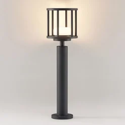 Lucande Gadebelysning > Berenike 60 cm vejlampe, mørkegrå, metal, GX53