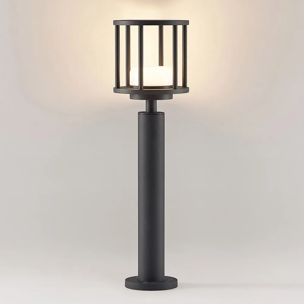 Lucande Gadebelysning > Berenike 60 cm vejlampe, mørkegrå, metal, GX53
