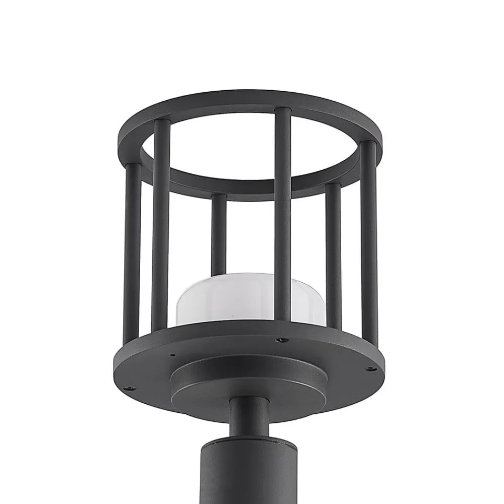 Lucande Gadebelysning > Berenike 60 cm vejlampe, mørkegrå, metal, GX53