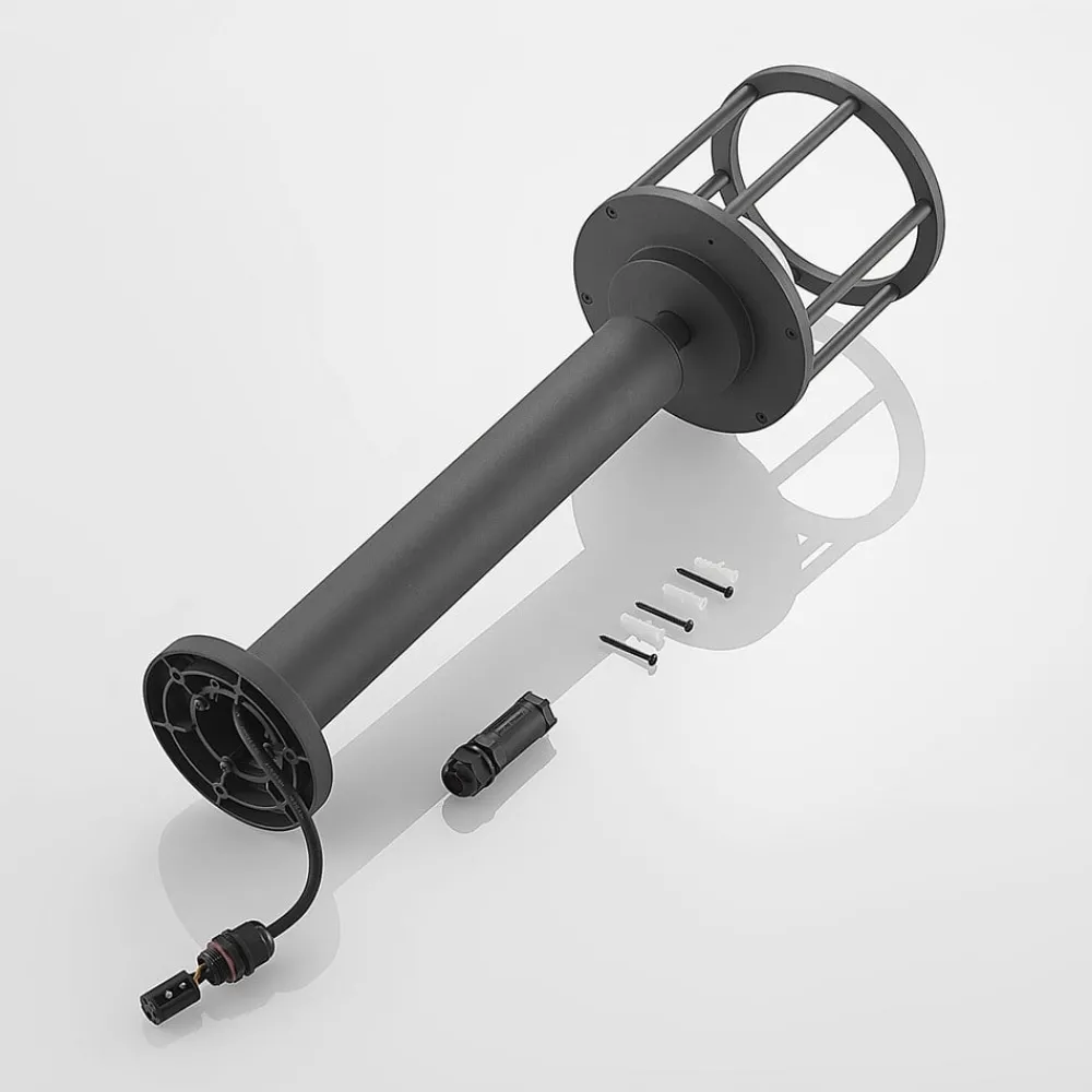 Lucande Gadebelysning > Berenike 60 cm vejlampe, mørkegrå, metal, GX53