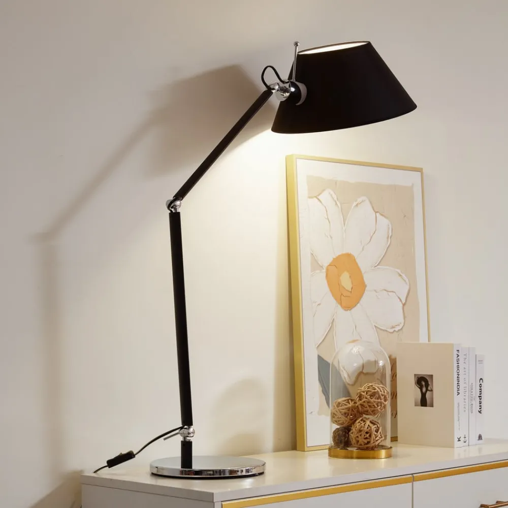 Bordlamper ^ Lucande bordlampe Dansari, sort, metal, justerbar