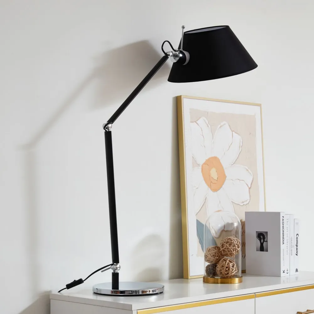 Bordlamper ^ Lucande bordlampe Dansari, sort, metal, justerbar
