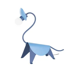 Lucande Bordlamper > bordlampe Idalina, Dino, blå, stål, 44 cm