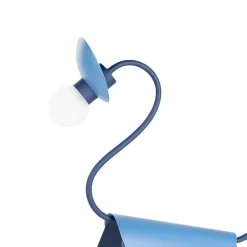 Lucande Bordlamper > bordlampe Idalina, Dino, blå, stål, 44 cm