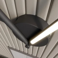 Lucande Væglamper > Cuerno LED-væglampe i sort-hvid