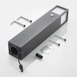 Gadebelysning Med Sensor|Terrassebelysning ^ Lucande Dewari vejlampe, bevægelsessensor, E27, 65 cm, IP54