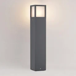 Lucande Terrassebelysning|Gadebelysning > Dewari vejlampe, E27, 65 cm, mørkegrå, IP54