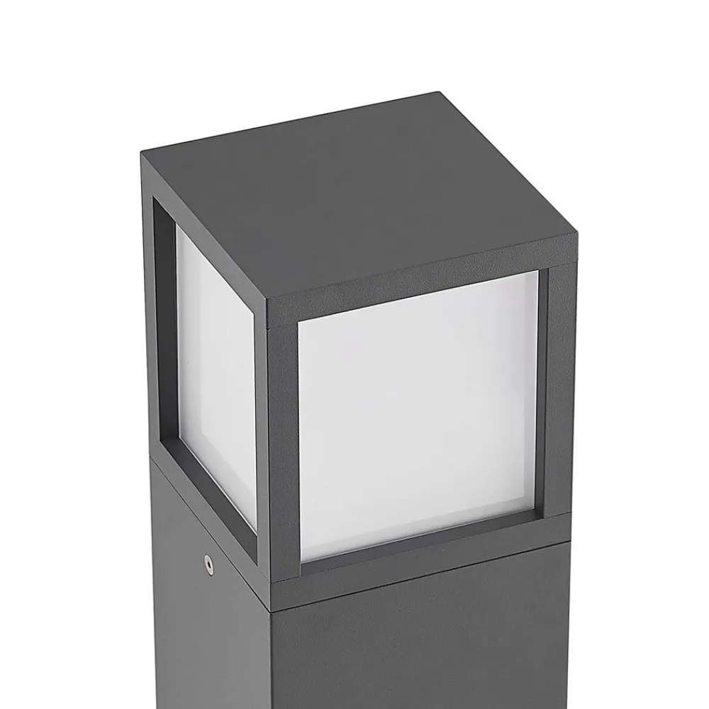 Lucande Terrassebelysning|Gadebelysning > Dewari vejlampe, E27, 65 cm, mørkegrå, IP54