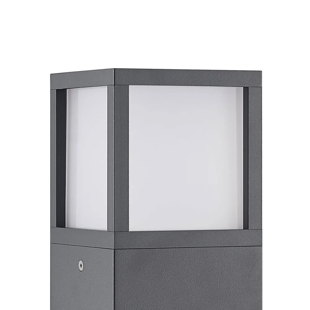 Lucande Terrassebelysning|Gadebelysning > Dewari vejlampe, E27, 65 cm, mørkegrå, IP54