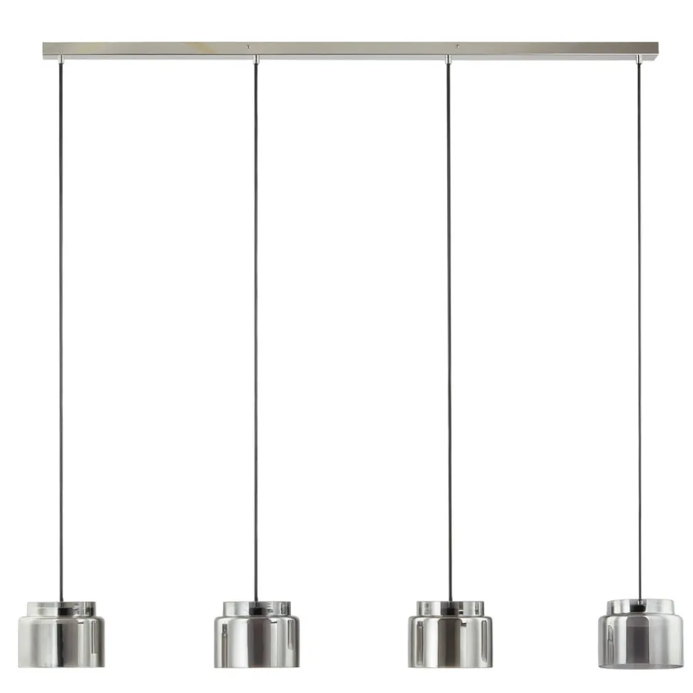 Pendellamper|Pendellamper ^ Lucande Diano hængelampe, røggrå, version med 4 lyskilder