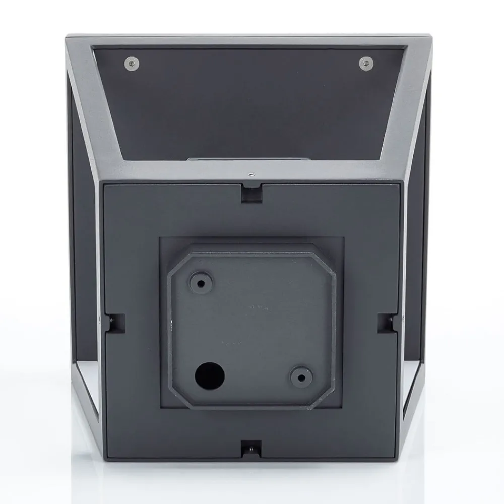 Lucande Sokkellamper > Dunia sokkellampe, antracit, metal, 24 cm, IP54