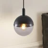 Pendellamper ^ Lucande Dustian pendellampe, glaskugle
