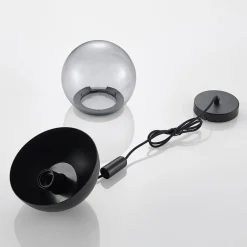 Pendellamper ^ Lucande Dustian pendellampe, glaskugle