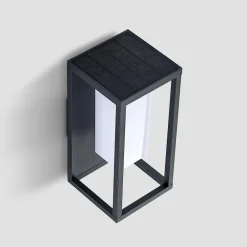Solcellelamper ^ Lucande Eliel LED-solcellevæglampe