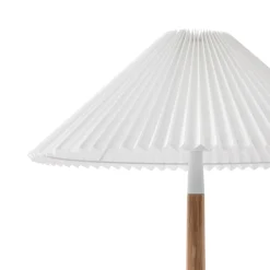 Lucande Gang|Pendellamper > Ellorin gulvlampe, hvid, træ, Ø 47,5 cm, E27