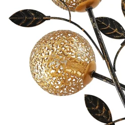 Lucande Pendellamper|Bordlamper > Evory bordlampe, 48 cm, 2 lyskilder, sort/guld, G9