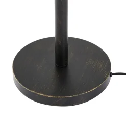 Lucande Gulvlamper|Gulvlamper > Evory gulvlampe, 160 cm, 3 lyskilder, sort/guld, G9