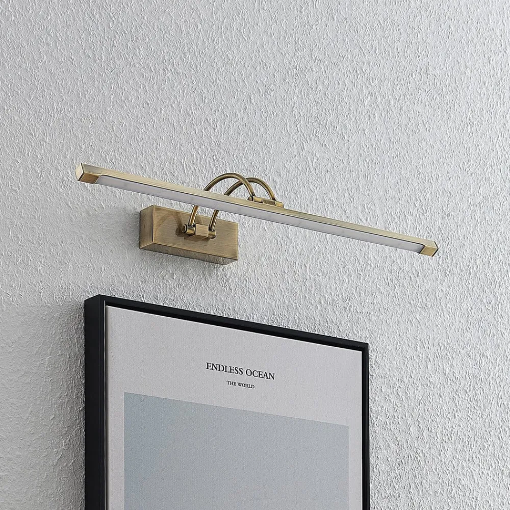 Lucande Gang|Pendellamper > Felena LED-gallerilampe, antik messing