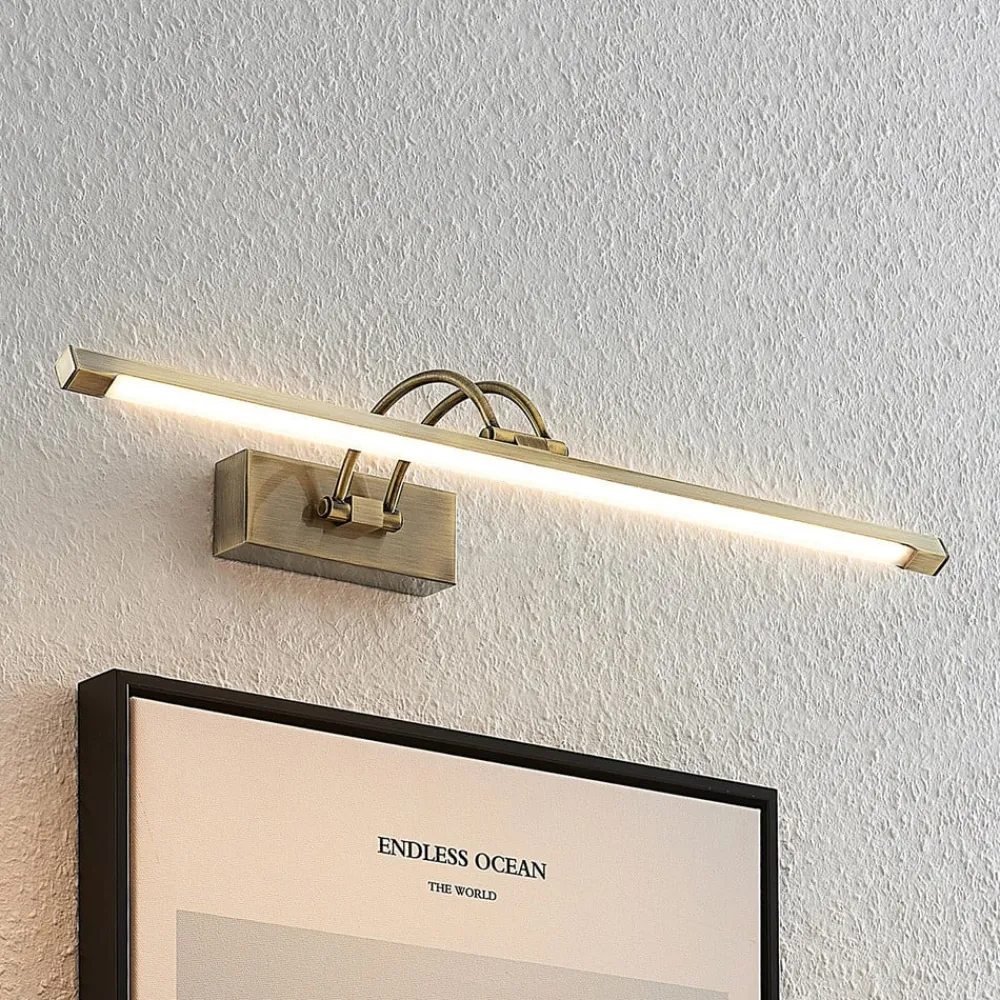Lucande Gang|Pendellamper > Felena LED-gallerilampe, antik messing