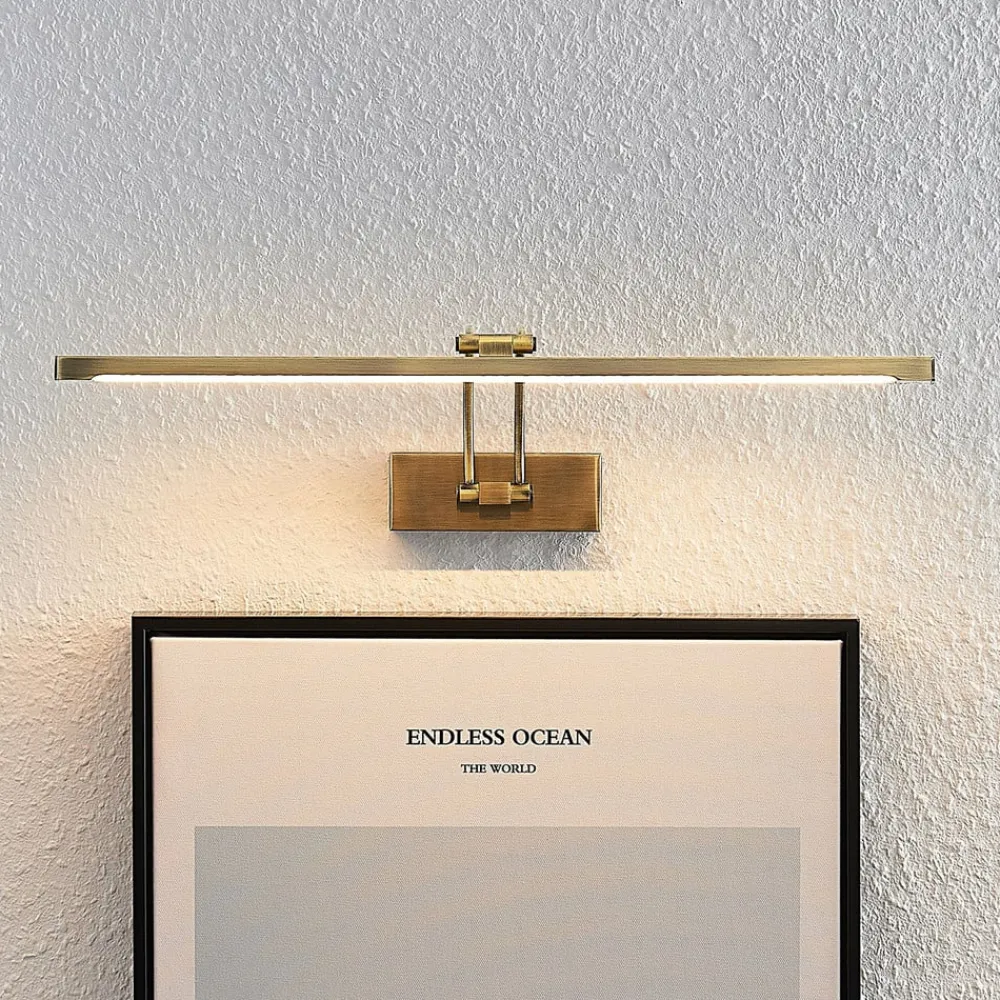 Lucande Gang|Pendellamper > Felena LED-gallerilampe, antik messing
