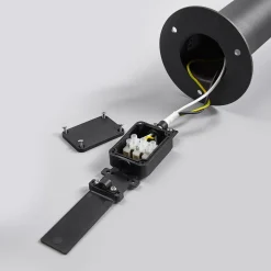 Gadebelysning Med Sensor|Terrassebelysning ^ Lucande Fenia LED-vejlampe, 60 cm, sensor, IP54, antracit