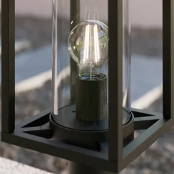 Terrassebelysning|Sokkellamper ^ Lucande Ferda sokkellampe, 37 cm, antracit, IP44