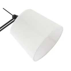 Gulvlamper|Gulvlamper ^ Lucande gulvlampe Caelia, sort, tekstil, justerbar