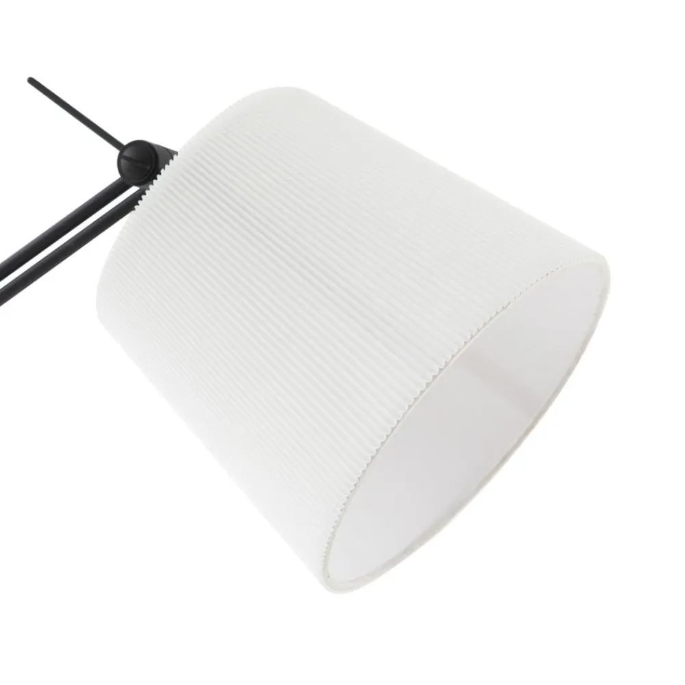 Gulvlamper|Gulvlamper ^ Lucande gulvlampe Caelia, sort, tekstil, justerbar