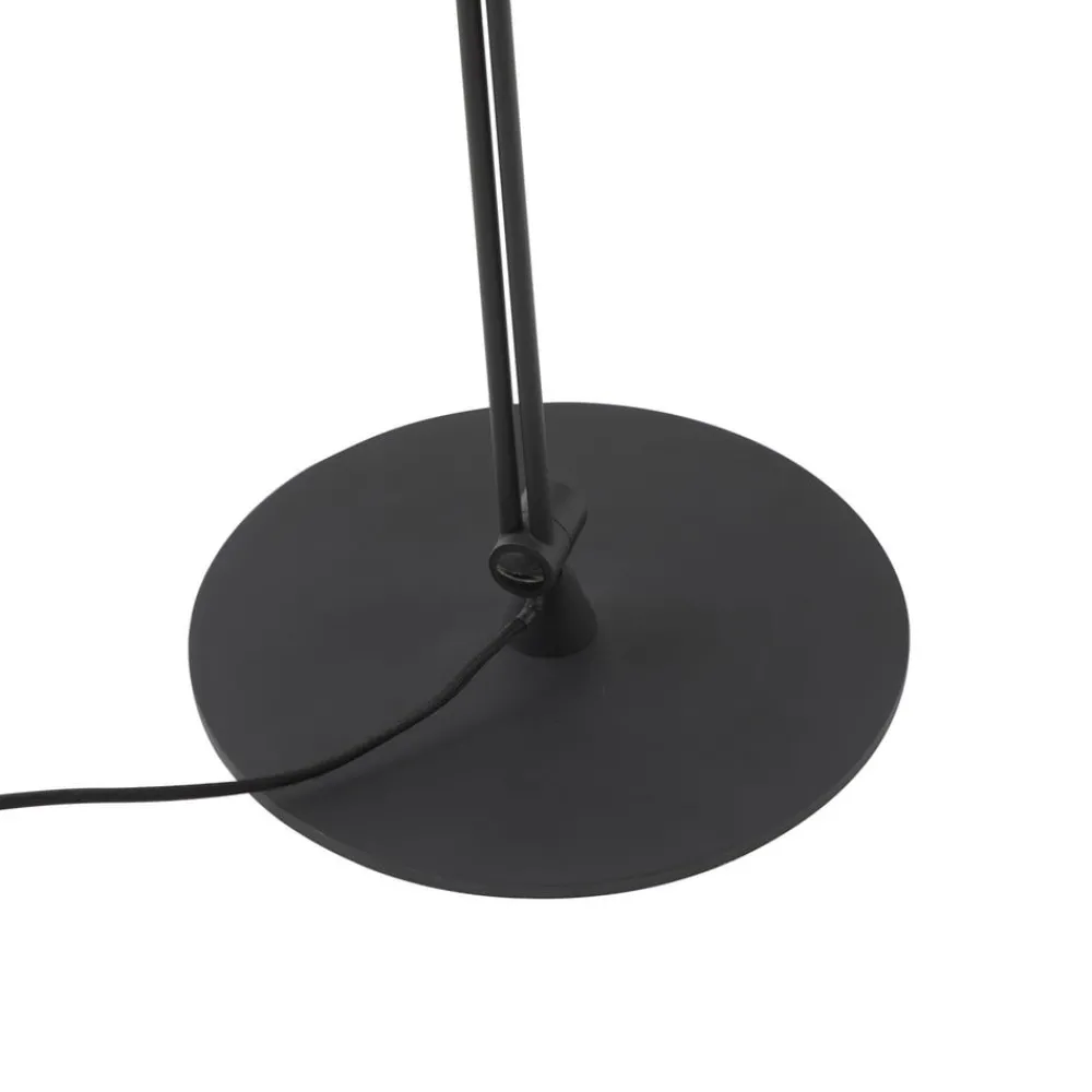 Gulvlamper|Gulvlamper ^ Lucande gulvlampe Caelia, sort, tekstil, justerbar