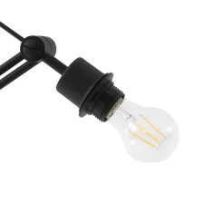 Gulvlamper|Gulvlamper ^ Lucande gulvlampe Caelia, sort, tekstil, justerbar