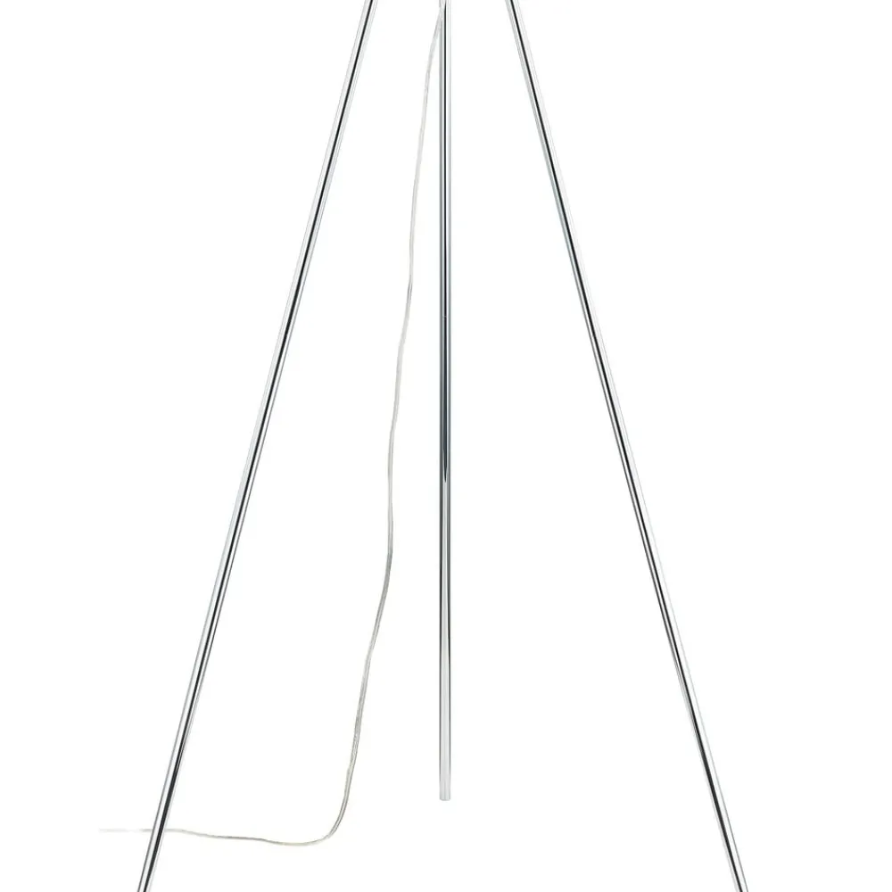 Lucande Gulvlamper > Gulvlampe Diborah, røggrå, glas, 150 cm, G9