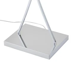 Lucande Gulvlamper > gulvlampe Evaine, krom/hvid, metal, 157 cm, E27