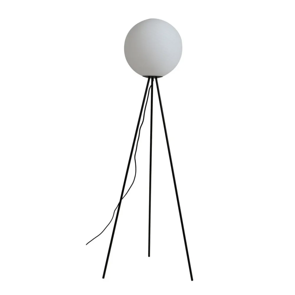 Lucande Gulvlamper|Gulvlamper > gulvlampe Kestralia, hvid, glas, Ø 35 cm, E27