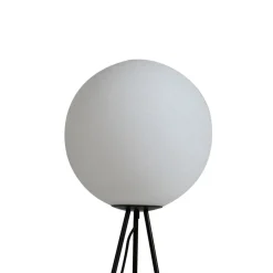 Lucande Gulvlamper|Gulvlamper > gulvlampe Kestralia, hvid, glas, Ø 35 cm, E27