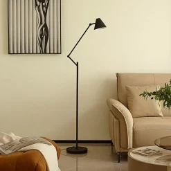 Lucande Gang|Pendellamper > gulvlampe Phina, sort/hvid, justerbar, E27