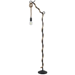 Lucande Gulvlamper|Gulvlamper > gulvlampe Ropina, højde 180 cm, sort, hampereb